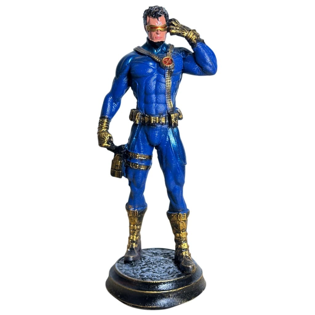Boneco Ciclope X-MEN Resina Grande Premium Action Figure Estátua Colecionável 25cm