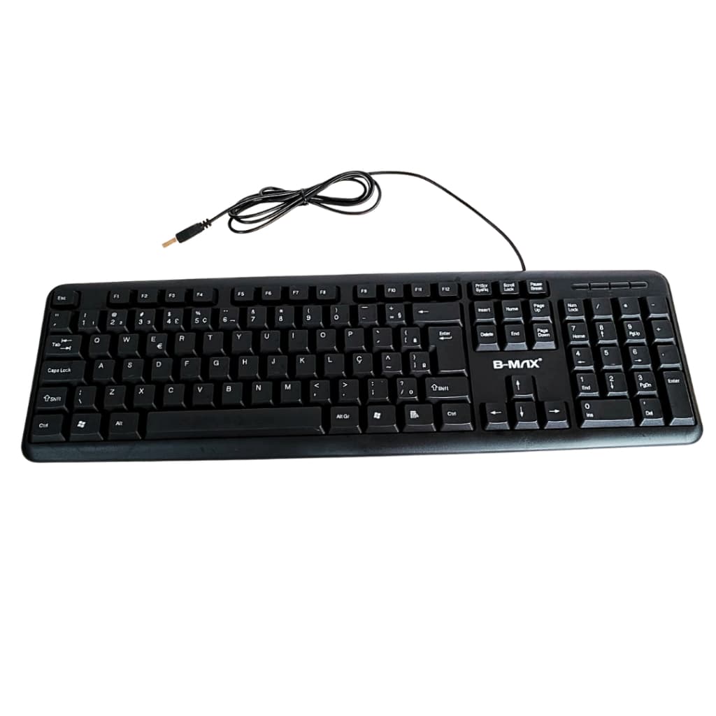 Teclado Computador Usb Silencioso Macio Trabalhe C/ Conforto