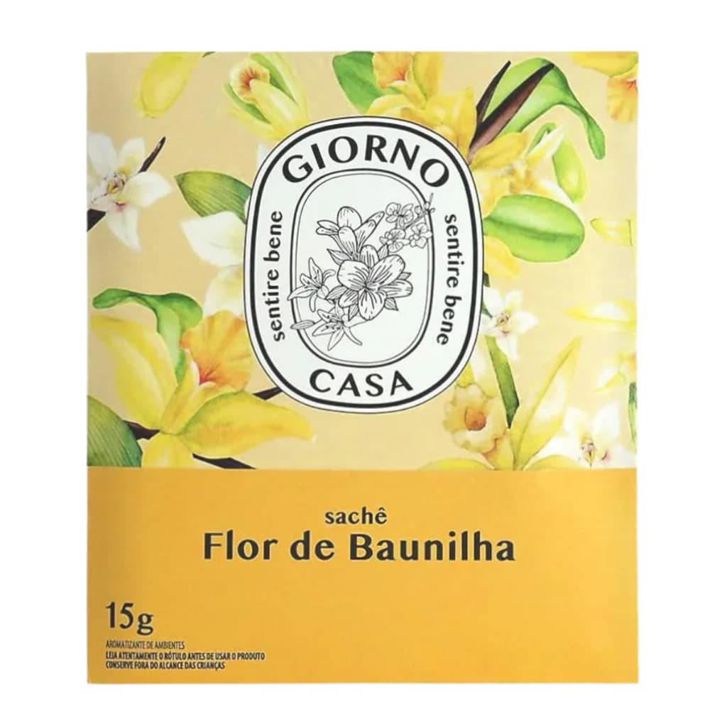 Sachê Perfumado Flor de Baunilha- Giorno Casa 15g