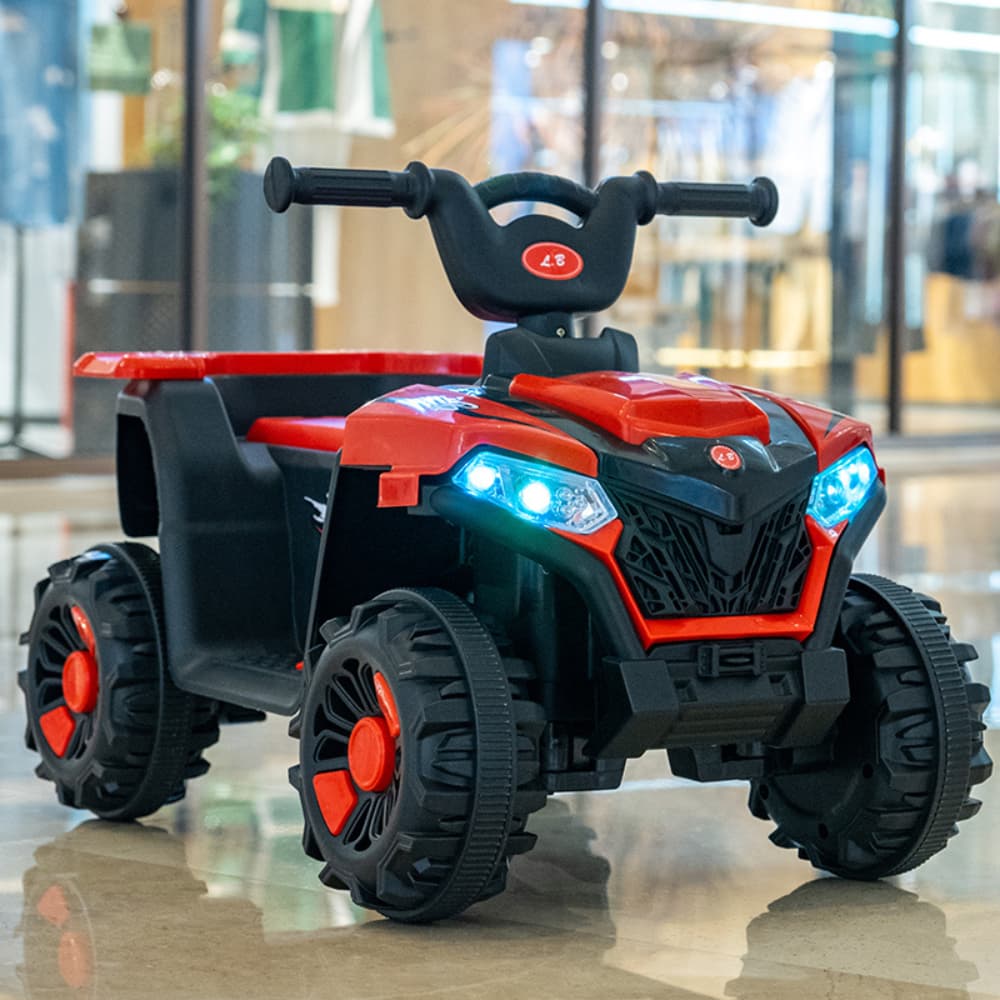 Carrinho de Passeio Eletrico Quadriciclo Infantil Zippy Toys Menina e Menino Grande 6v Andador
