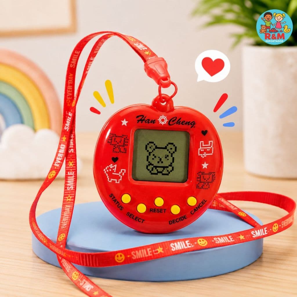 Bichinho Virtual Tamagochi Egg 168 em 1 Pets Retrô Nostalgia Animais Com Cordão Original