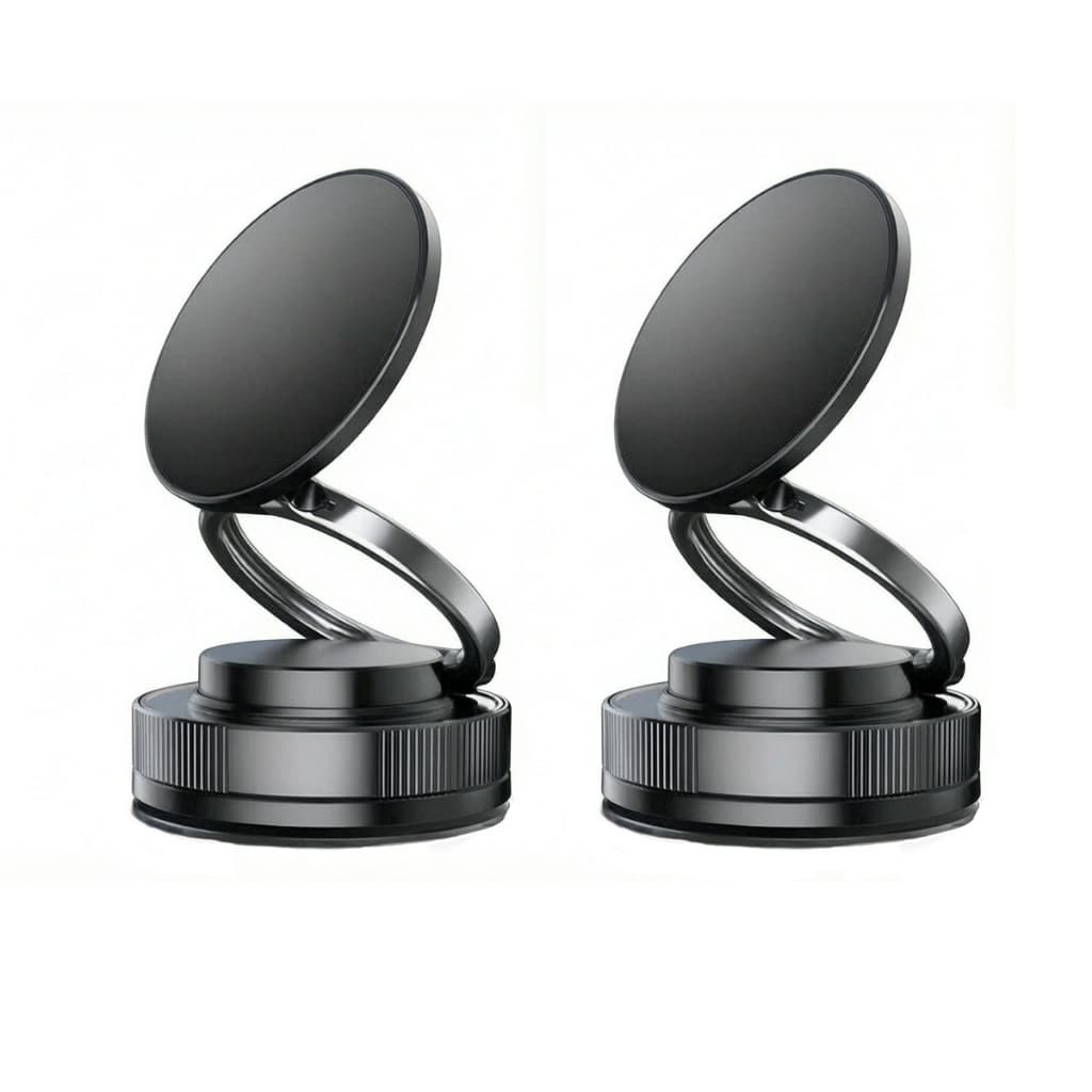 Kit 2  Suportes magnético para celular veicular com ajuste de 360°, suporte para celular no carro