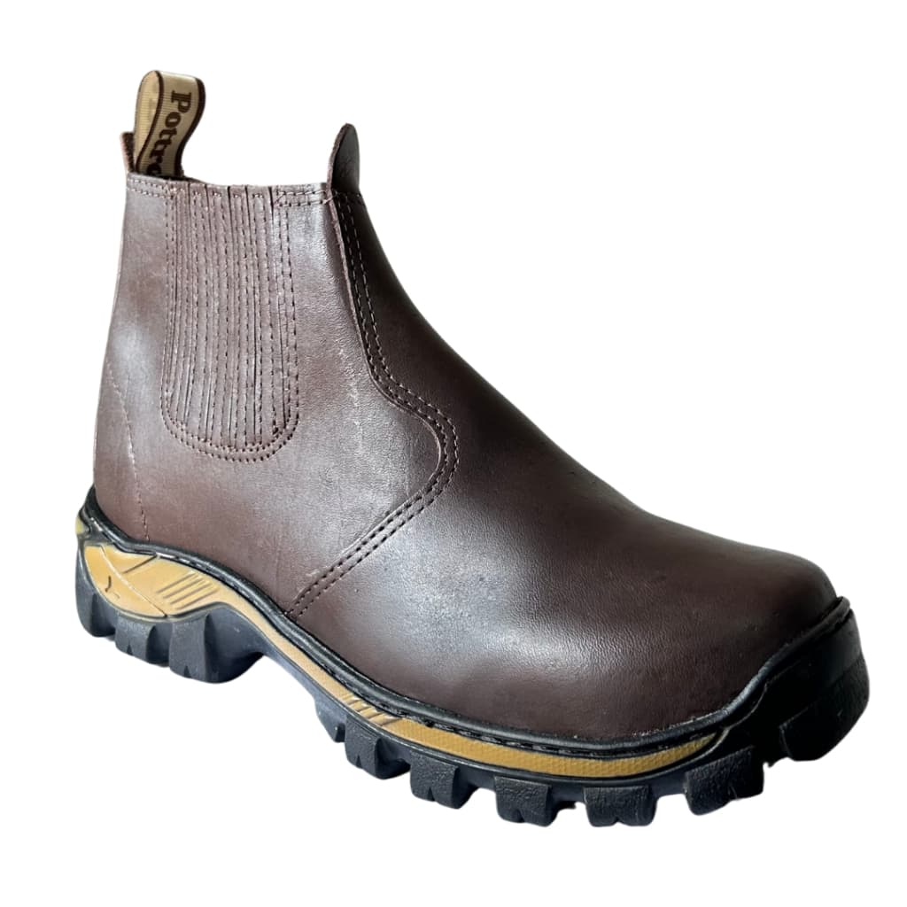 Bota Botina masculina a melhor e mais confortavel couro legitimo confortavel para trabalho PROMOÇÃO