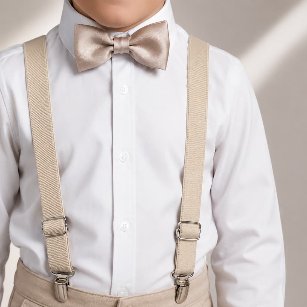 Kit Masculino Adulto Gravata Borboleta e Suspensório Social Clássico Casual Chic Festa Casamento Diversas Cores