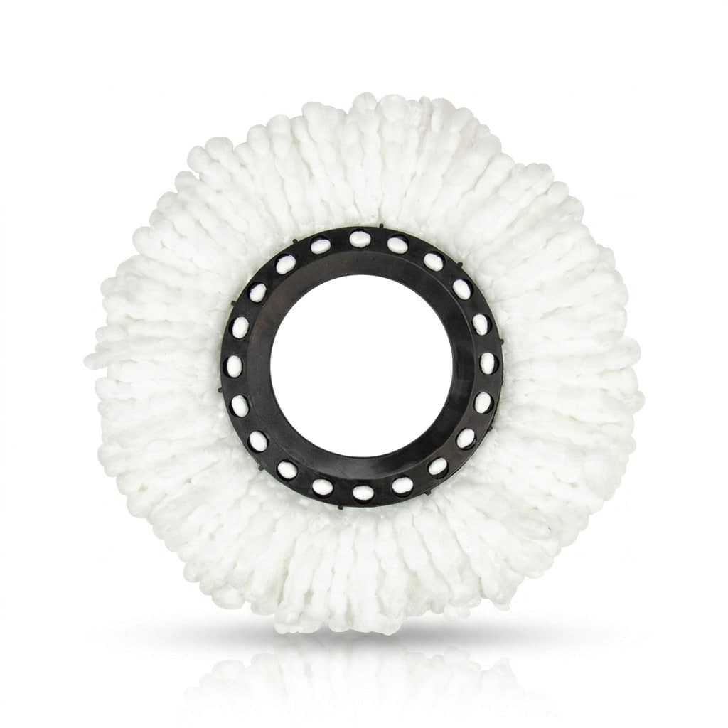 Refil de Mop Giratório Alklin 100% Microfibra Lavável 33cm Prático e Eficiente para Limpeza de Pisos