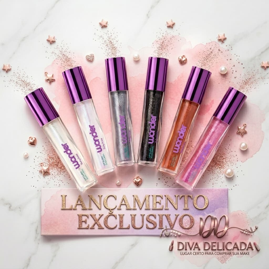 Lançamento Gloss Labial Lumen Wonder By Ruby Rose - Brilhante / Hidrataçã