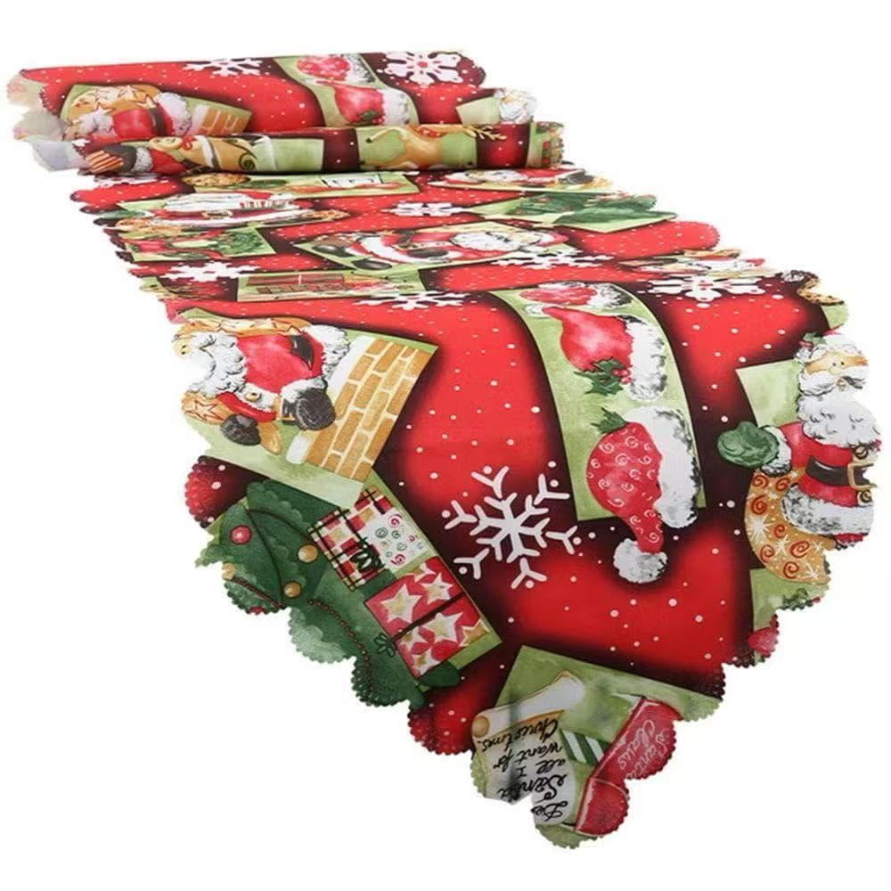 Caminho de mesa natalino estampado 33*180CM/HG041