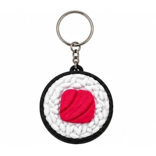 Chaveiro Sushi em 3D – Mini Sushi Decorativo para Mochila, Bolsa e Chaves