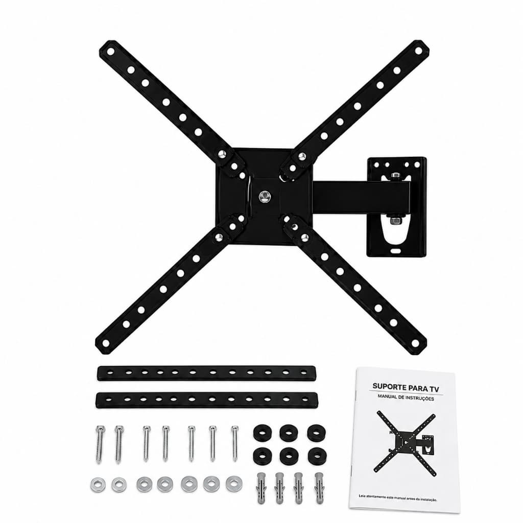 Suporte para Tv Articulado de Parede Painel TV 10 a 60 polegadas Lcd Led Qled Plasma Brasforma