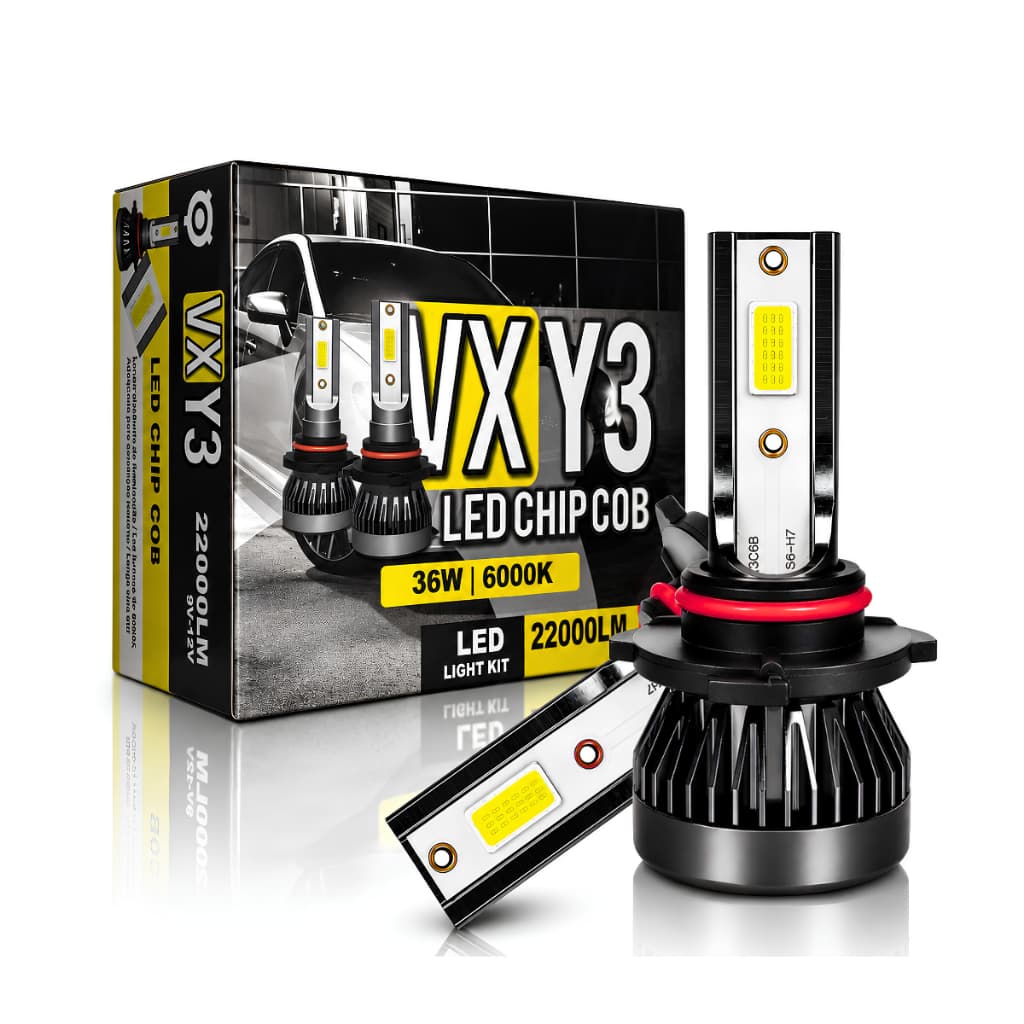 Par Led 6000k 36w Y3 Hb4 Ultra Led 22000lms Y3 Hb4 9006 12v Kit Lampada Led Encaixe HB4 36w