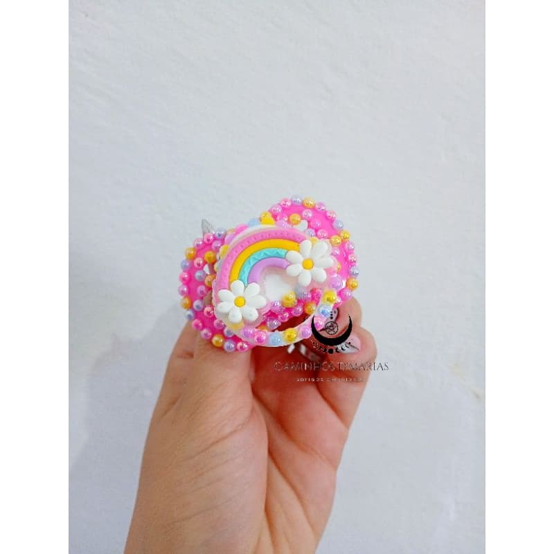Chupeta personalizada erê arco-íris chupeta ibeji chupeta cosme