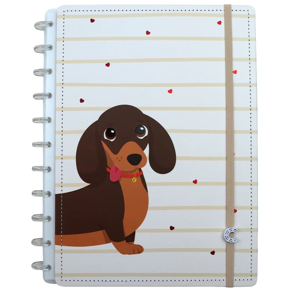 Caderno Inteligente Grande Pets Dolcinho 80 folhas NOVIDADE - Caderno Inteligente