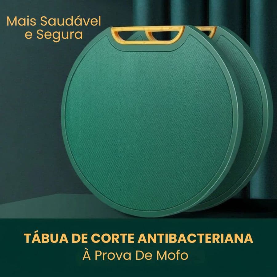 Tábua De Corte À Prova De Mofo Antibacteriana  31cm Com Suporte Em Pé Para Cozinha