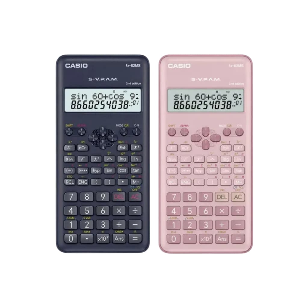 Calculadora Científica Casio FX-82MS com capa — 240 Funções