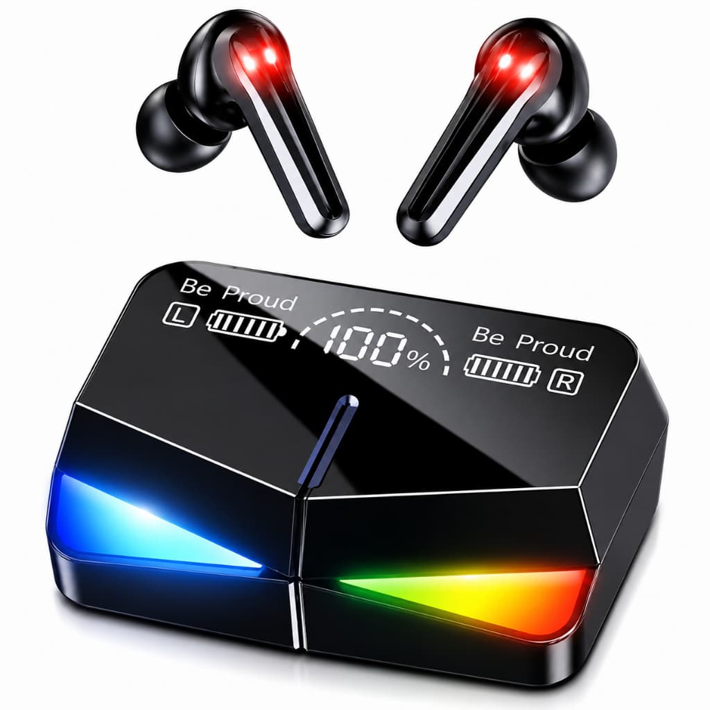 Fone De Ouvido Bluetooth KAPBOM Sem Fio TWS Wireless Estéreo Com Case De Carregamento