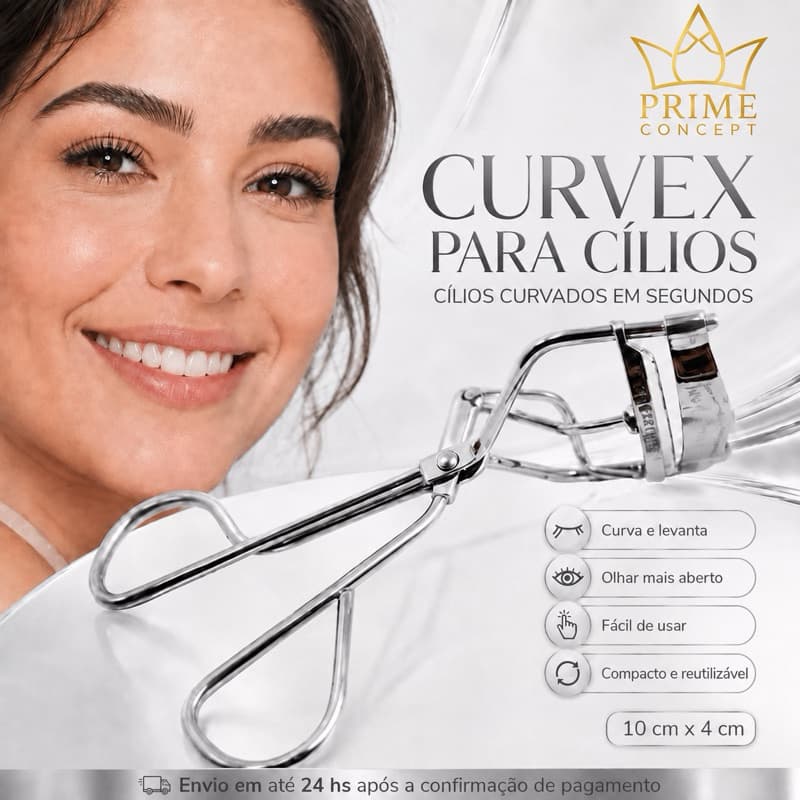 Curvex Modelador de Cílios Manual Profissional Curvador Levanta Cílios para Maquiagem Portátil VNC1556