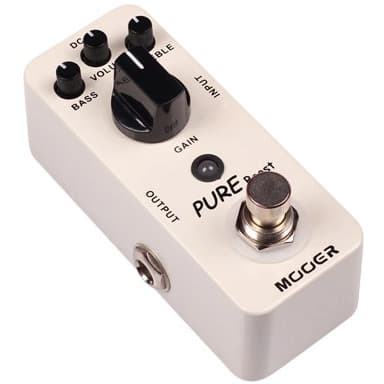 Pedal Guitarra Mooer Pure Boost MBT2 Micro Series Clean Boost Efeito Analogico True Bypass Mini