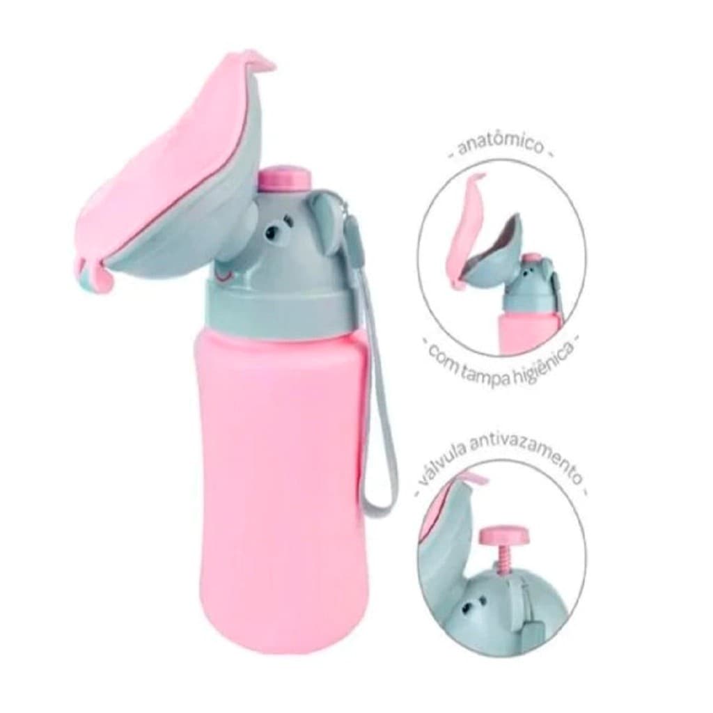 Mictório Portátil ROSA S.o.S Infantil antivazamento Buba Menina Troninho