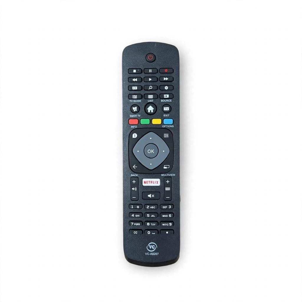 Controle Remoto Compativel TV Philips Smart C/ Netflix VC-A8207