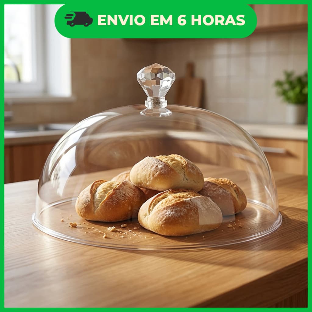 Tampa Protetora De Alimento - 25cm PET
