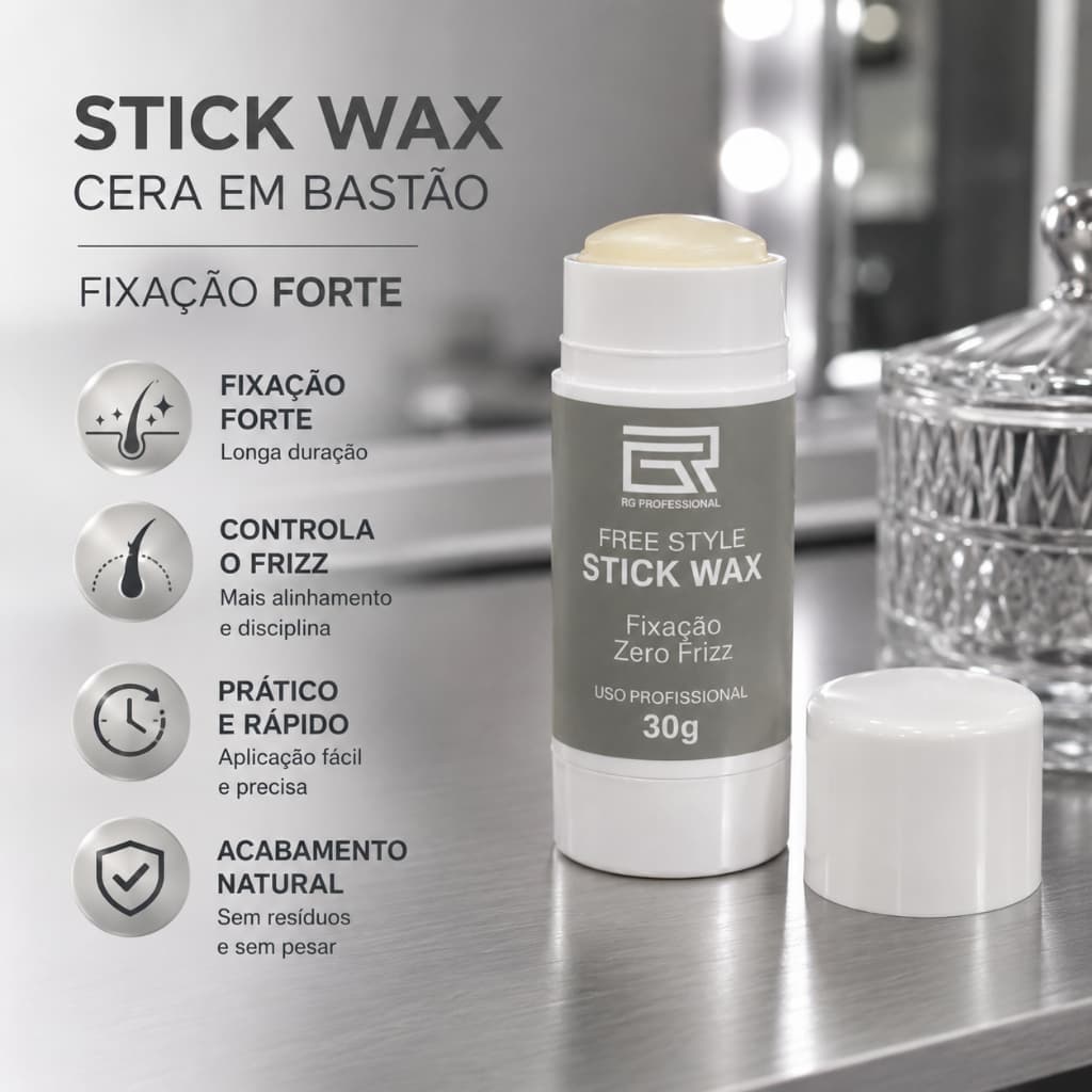 Stick Wax Cera Bastao Fixador Forte 30g Rafael Gasparim RG