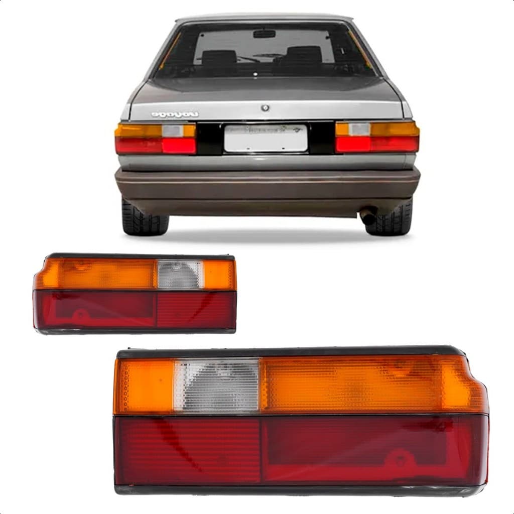 Lanterna Traseira VW Voyage Quadrado G1 1991 a 1996 Tricolor RF - Par ou Lado (LD/LE)