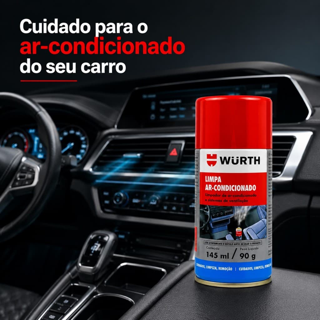 Higienizador Limpa Ar Condicionado 145ml Wurth
