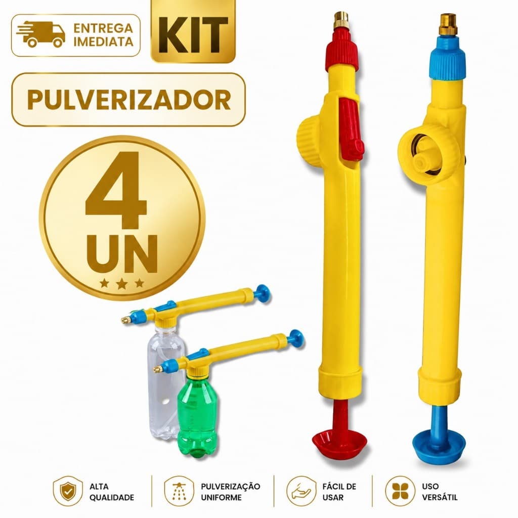Pulverizador Manual Pressurizado Para Garrafa PET Plantas Jardim Borrifador Regulável Spray