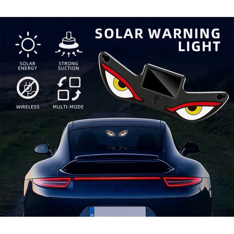 Led Olhos para Carro Sem fio Solar Recarregavel Com ventosas