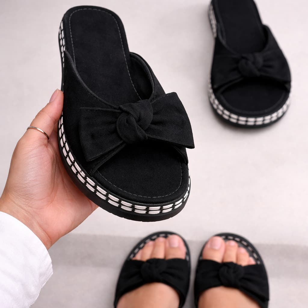 Sandália Feminina Confortavel Papete Birken FlatForm Linda Macia Verão Primavera CORDA ANABELA LAÇO AU40