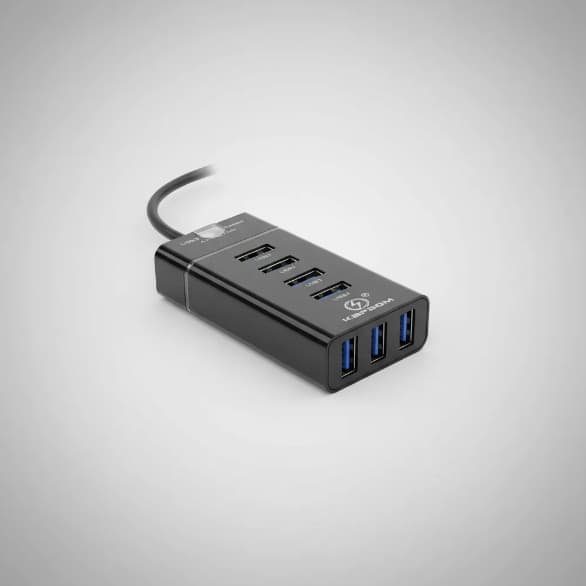 Hub Usb 3.0 4 Portas 5gbps Ka-1169 - Kapbom Preto