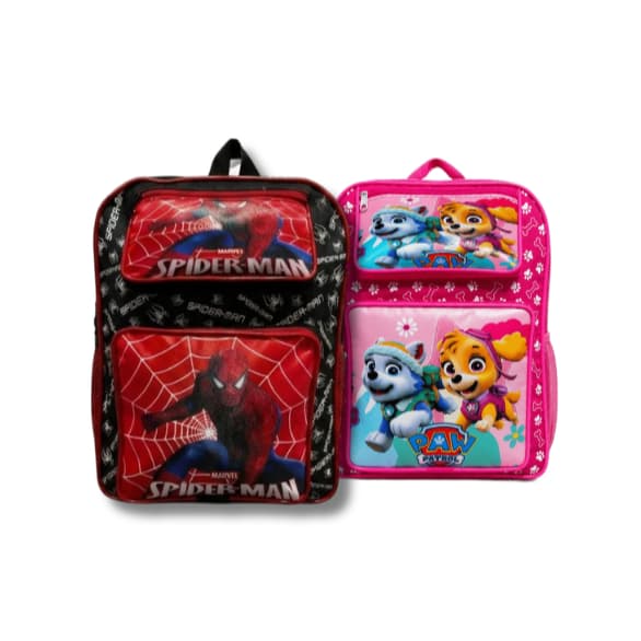 Mochila Infantil Escolar Resistente Meninas e Meninos Tamanho Grande Personagens