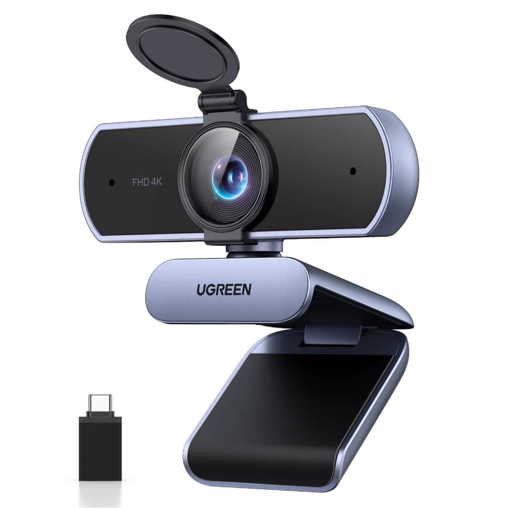 WEBCAM UGREEN UHD 4K USB-A/USB-C COM MICROFONE E AUTOFOCO - CM831