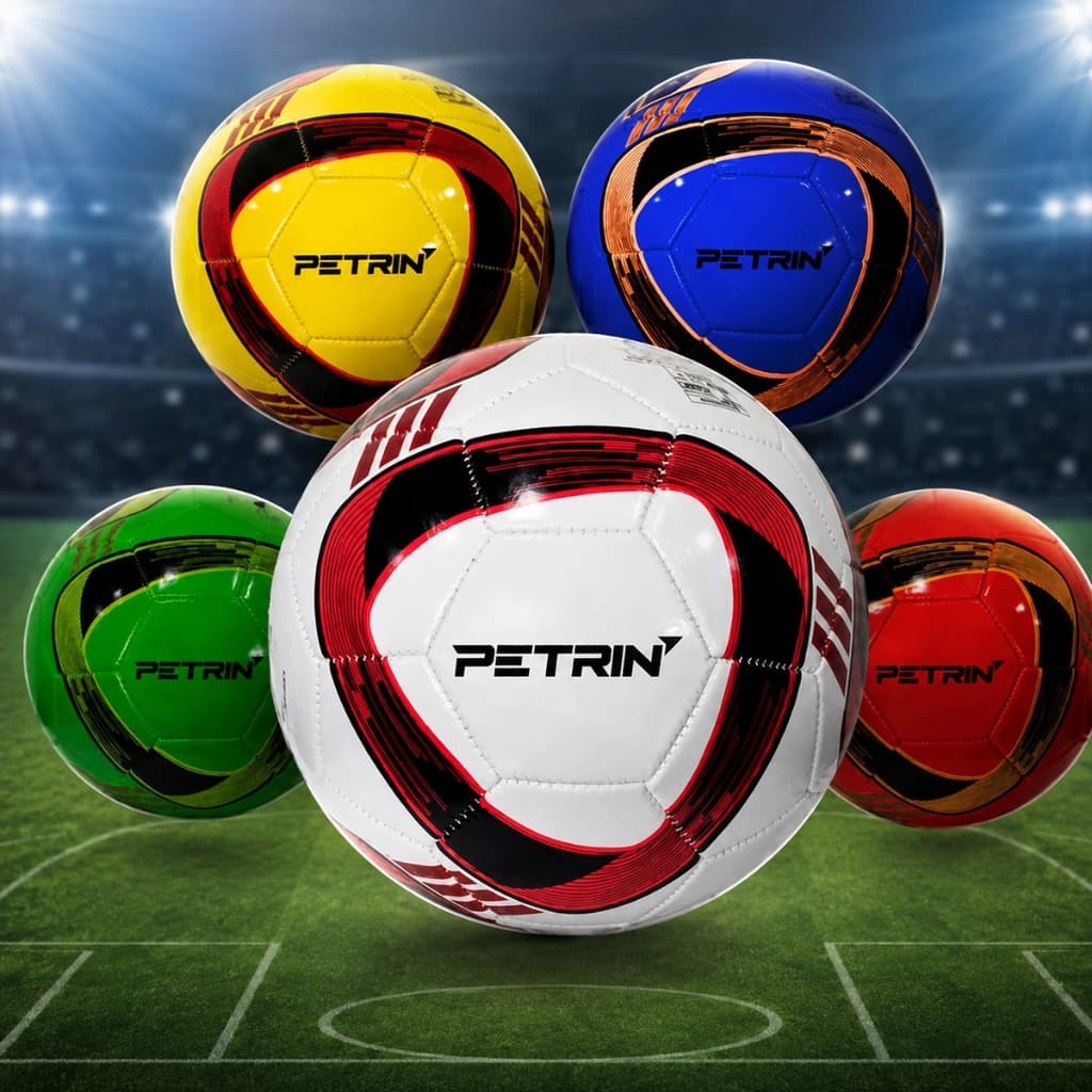 Bola de Futebol Couro  Sintético Costurada Grande resistente Tamanho nº 5 Oficial de Campo