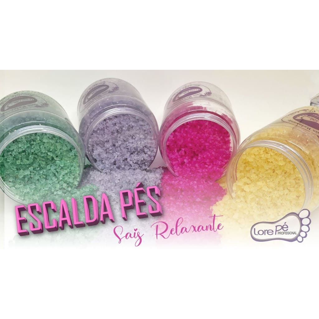 Sais Relaxante Escalda Pés da Lore Pé 1kg com Diversos Aromas