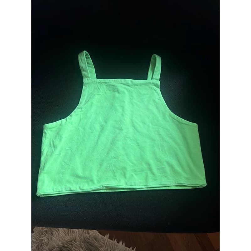 BLusa  regata Croped 14 anos verde
