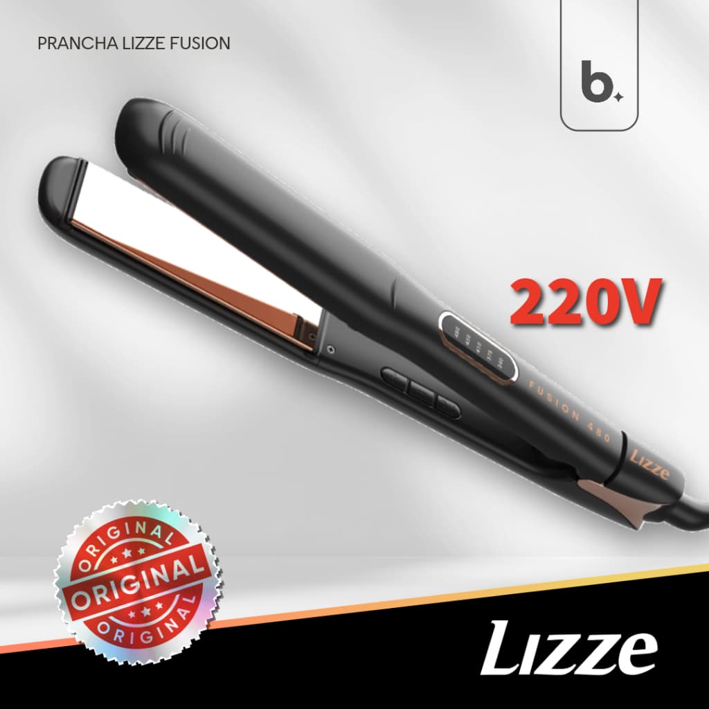 Prancha Profissional Lizze Fusion 480 Chapinha de Cabelo 220V