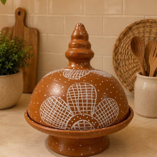 Boleira/Queijeira - de Barro - Cozinha - Artesanato - Nordeste