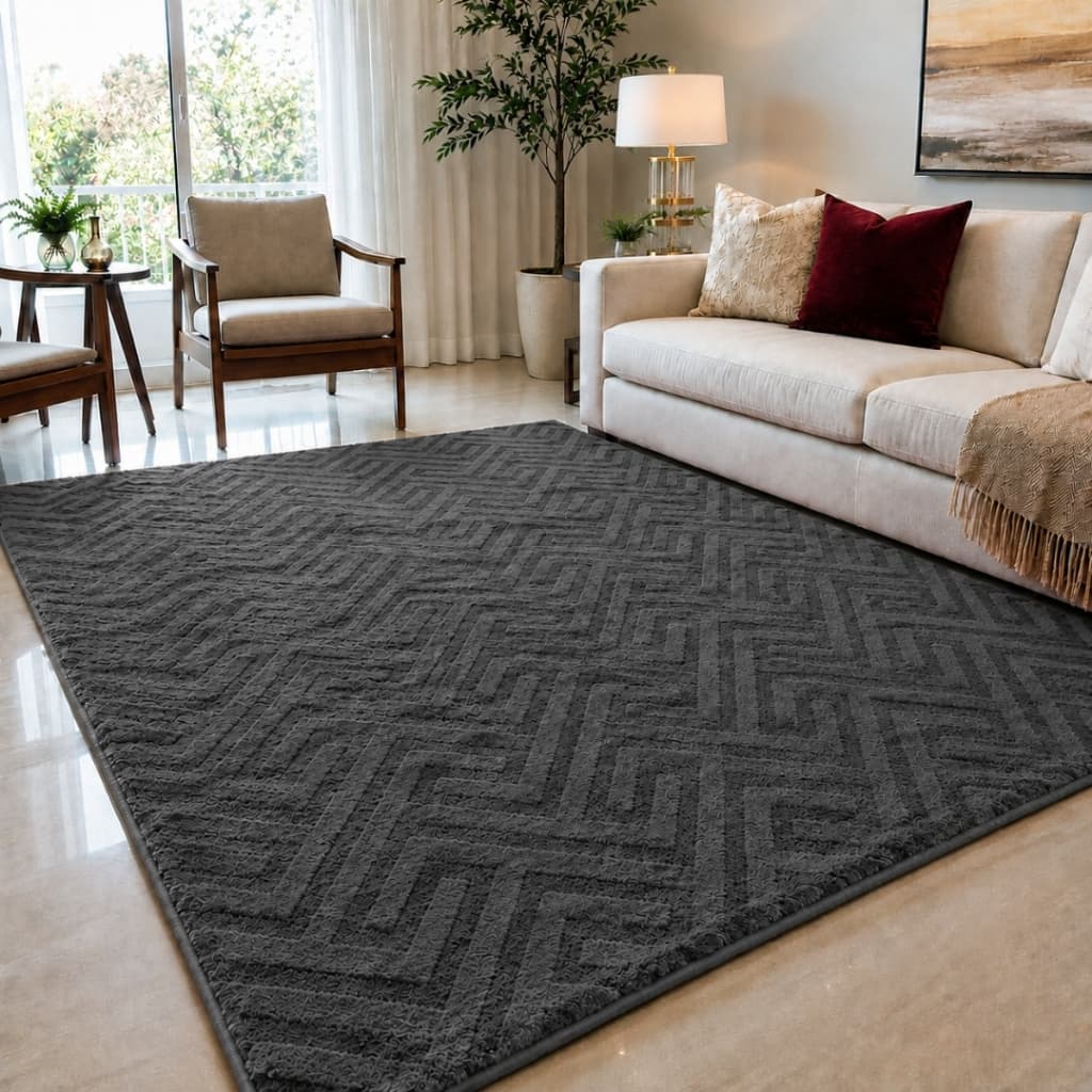 Tapete California Sala Quarto Macio 2,00x1,30 Antiderrapante Fofinho Luxo