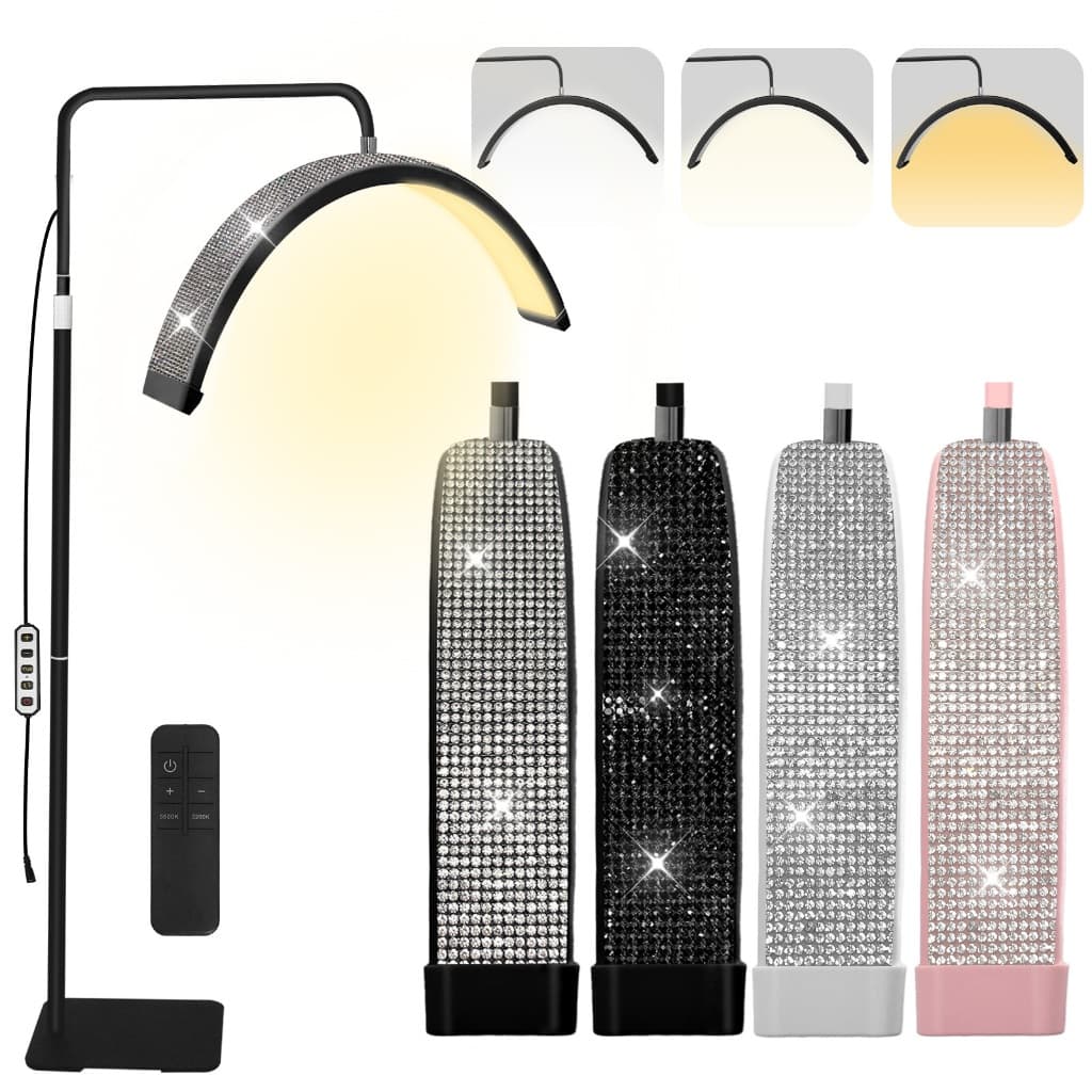 Half Moon Lamp Aesthetics Spa Table Arc 3 Adjustable Tones Beauty Salon Skin Cleansing