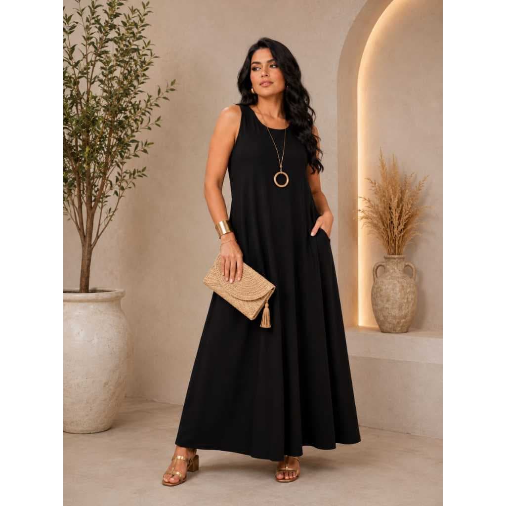 Vestido feminino longo natal, soltinho, verão veste 38 ao 44 506