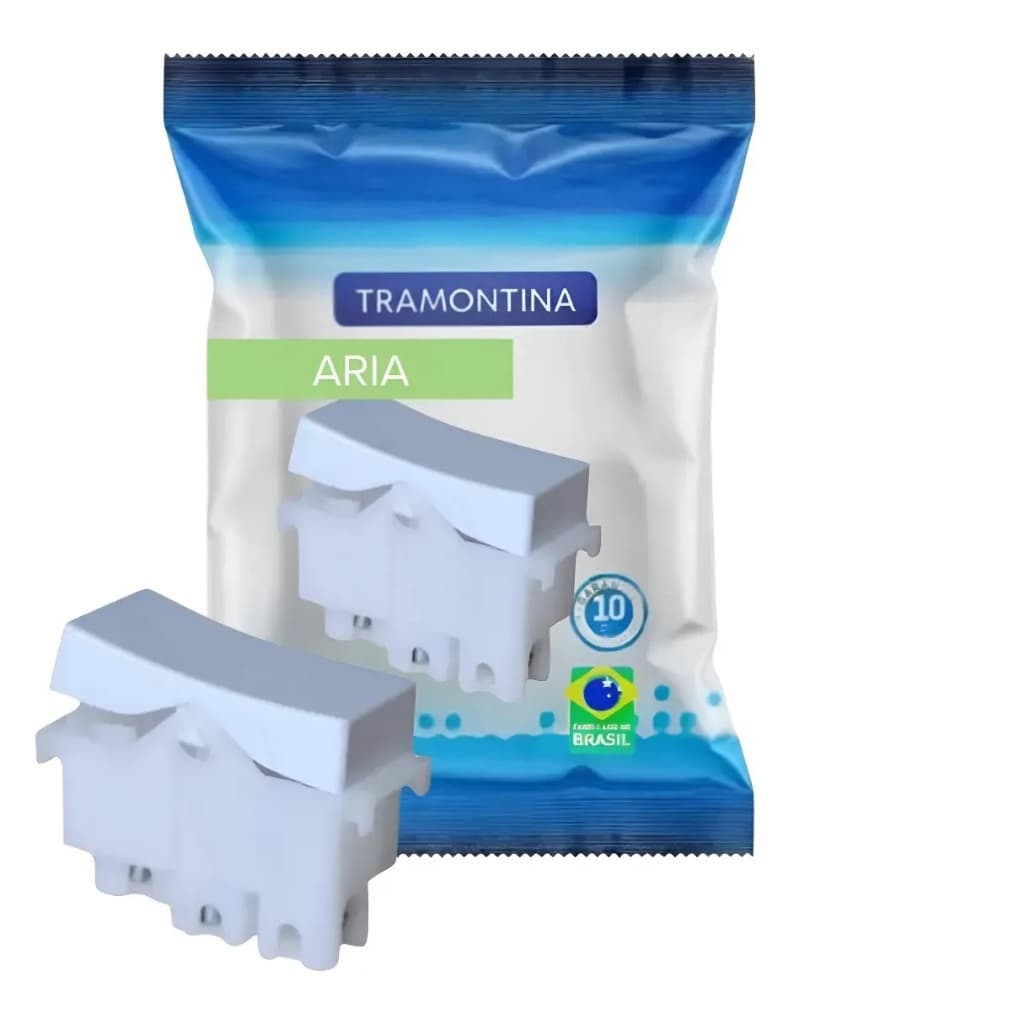 Módulo Interruptor Paralelo Tramontina Aria 6a 250v 10 A 220v Branco