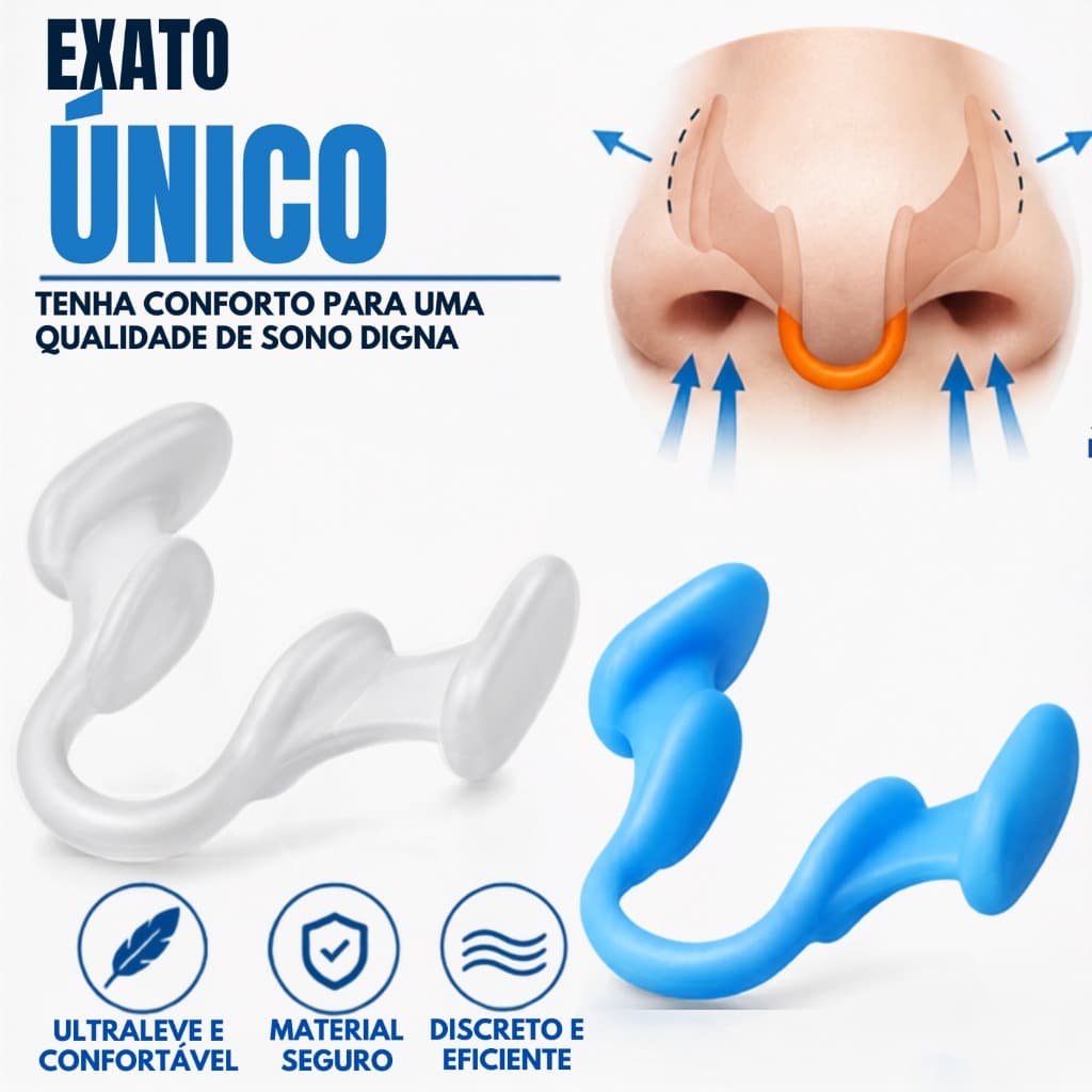 Clip Dilatador Nasal Silicone Anti Ronco Sono Apneia Respiração Esportes Corrida sono Silicone Durma bem