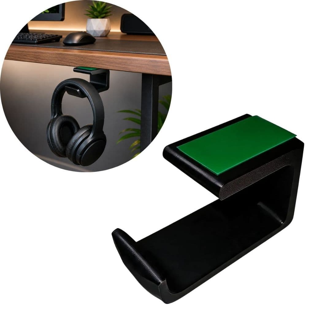 Suporte de Mesa Para Fone Headset Controle Gamer Universal Elegante Minimalista