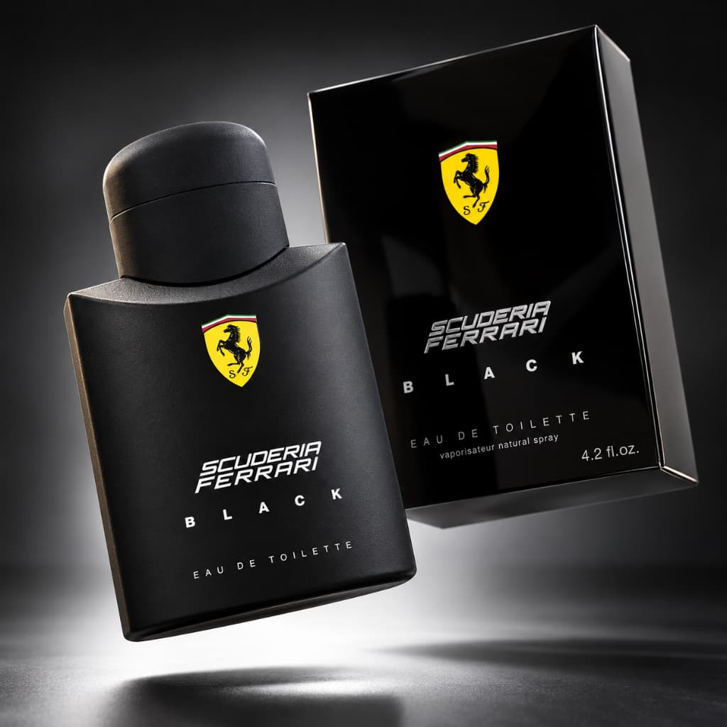 Kit De 1 Até 2 Perfumes Masculinos Ferrari Black 100ml | Importado com Alta Fixação e Longa Duração