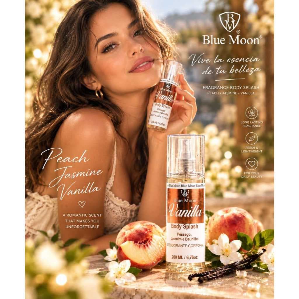Body Splash Feminino 200ml – Fragrância Corporal Perfumada, Spray Corporal de Longa Duração