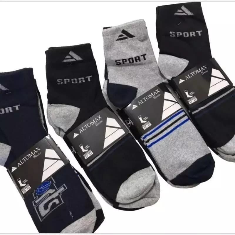 Kit Até 12 Pares de Meias Masculina Cano Longo Grosso Alto Max Confortável
