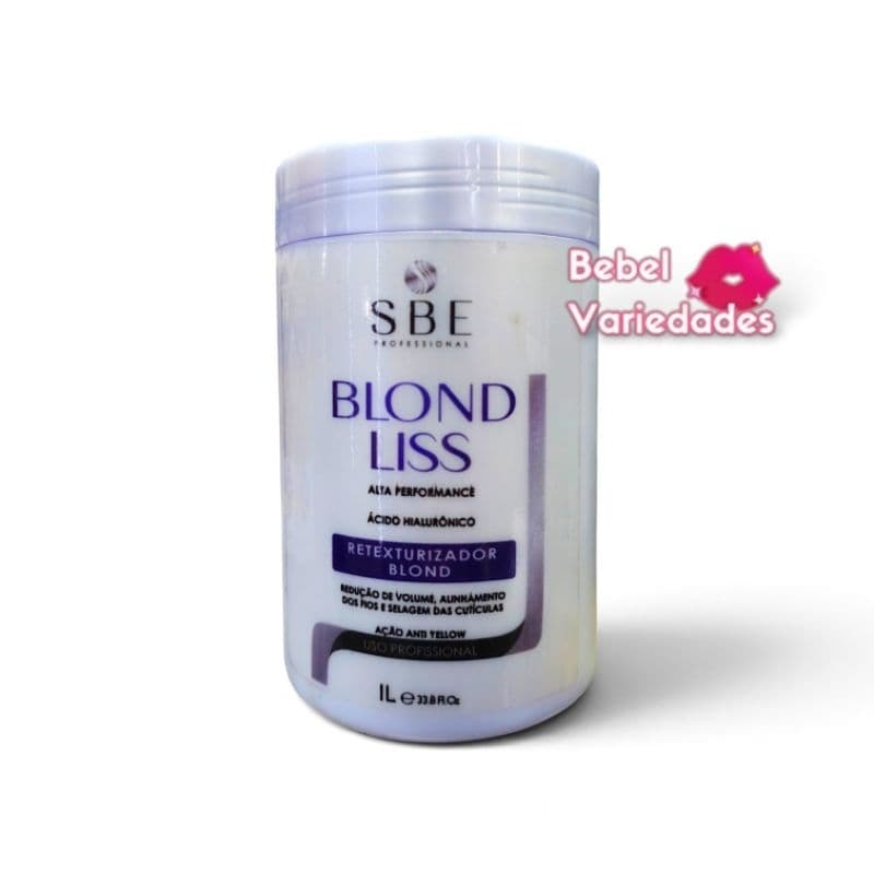 Progressiva Blond Liss SBE Professional 1L - Retexturizador com Ácido Hialurônico e Ação Anti-Yellow Matrizadora