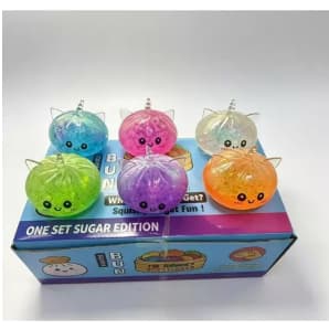 UNIDADES 6-12 Dumpling Squishy Viral Tik Tok Bolinho Baozi Surpresa Paozin