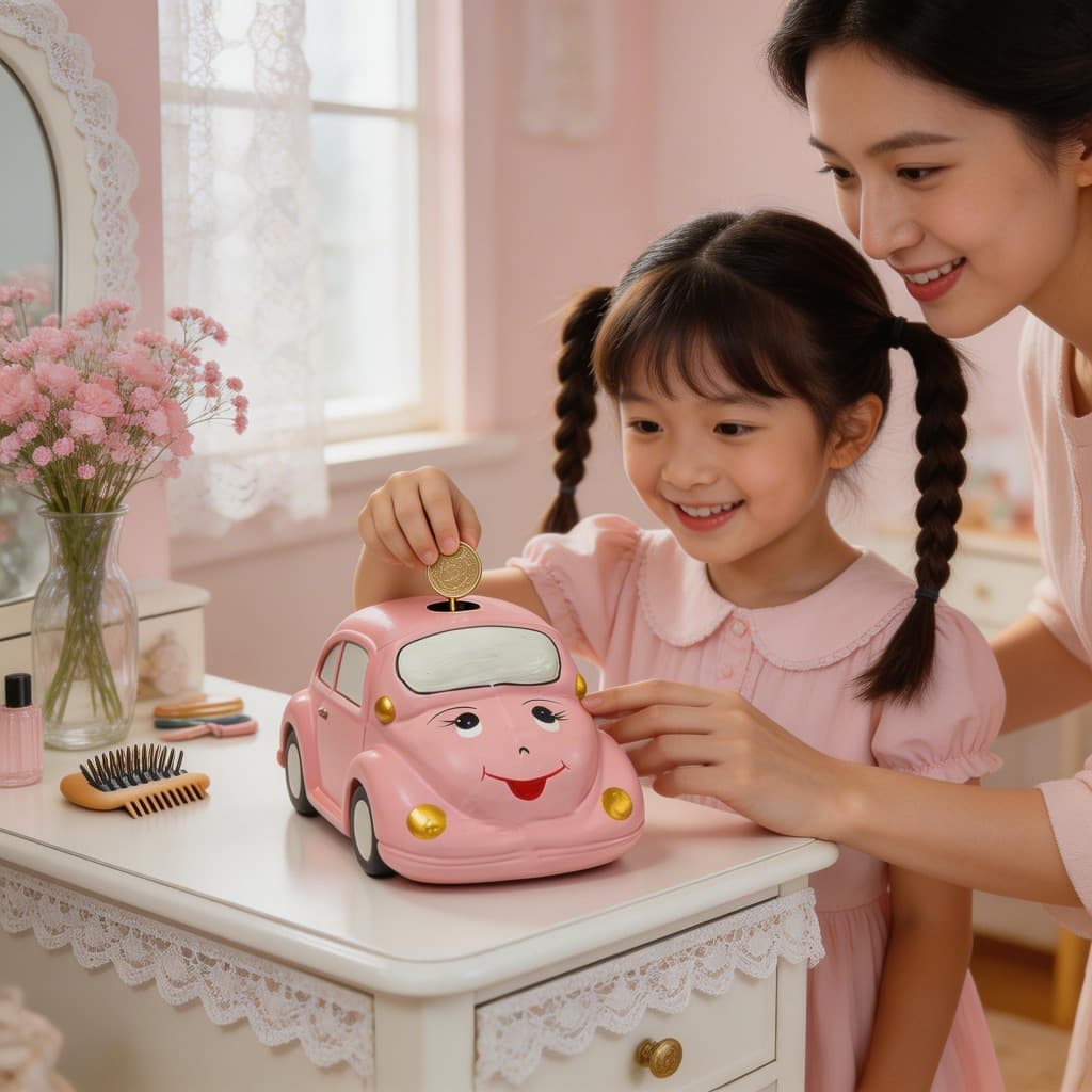 Cofrinho Carro Decorativo Infantil Presente  Diversas Cores